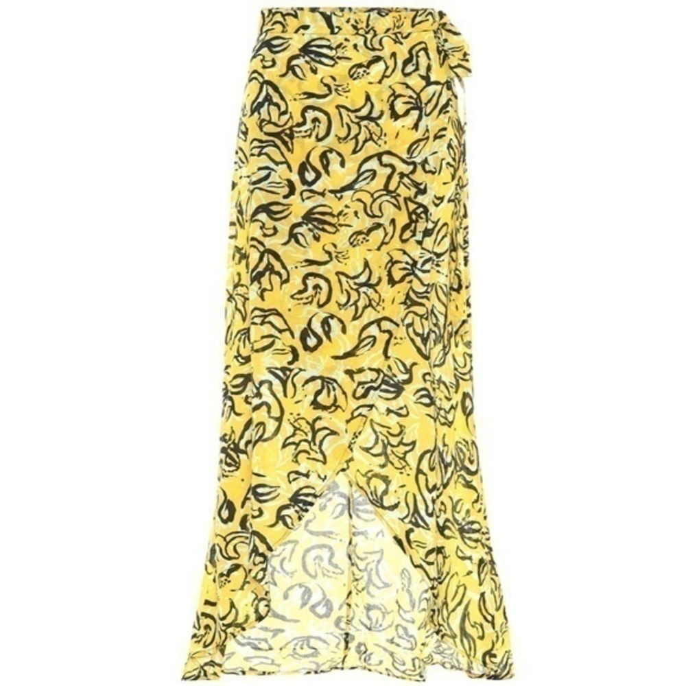 DVF x Onia Amanda Abstract Floral Swim Cover Up Sarong Casual Tie Wrap Skirt - Picture 2 of 12
